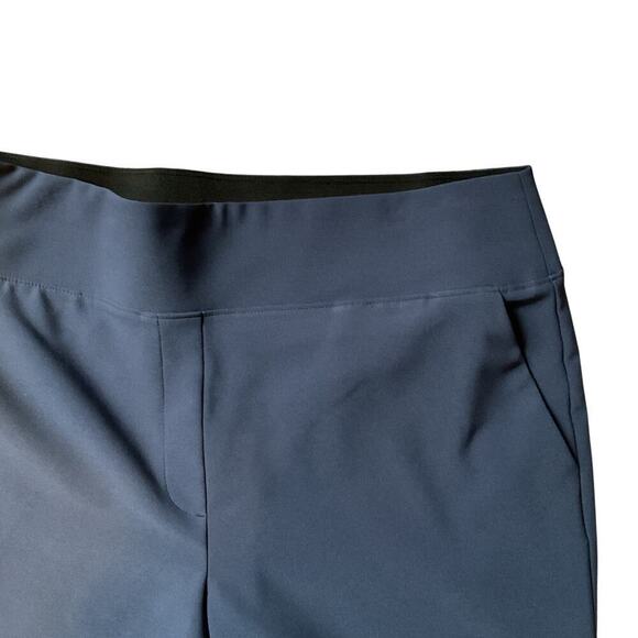 Nine West Straight Ankle Trouser. Navy Blue. Size Large. - Picture 3 of 6